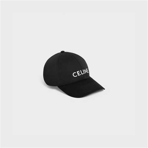 celine baseball cap in drill cotton black|Celine.